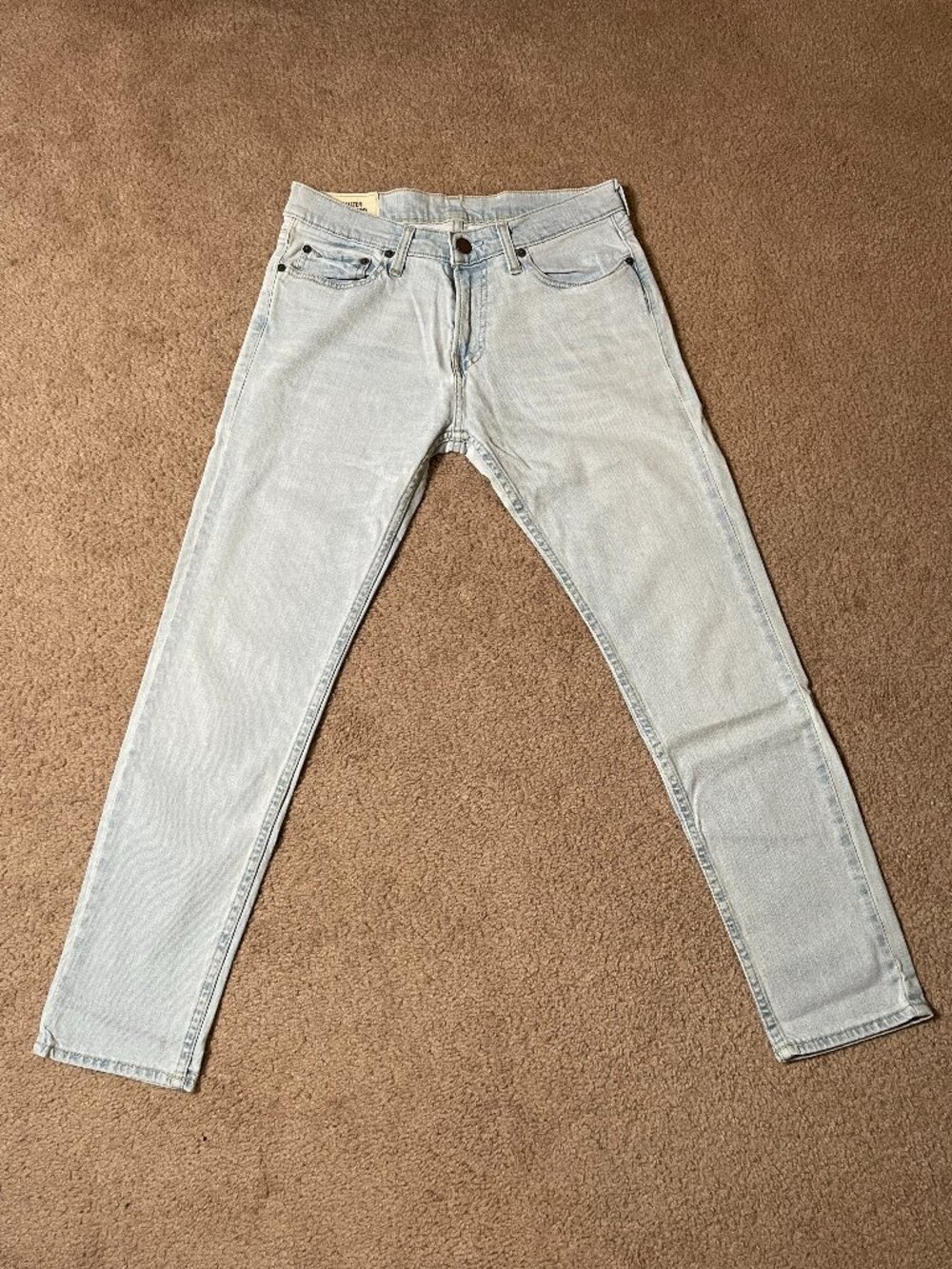 Hollister 30x30 Super Skinny Light Blue Jeans